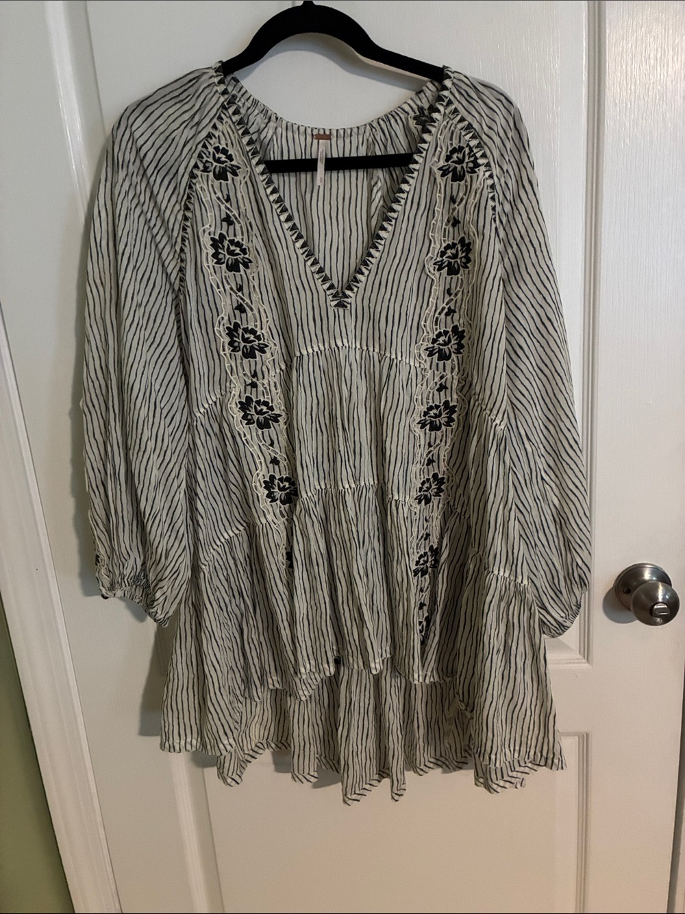 Boho Free People Embroidered Shirt
